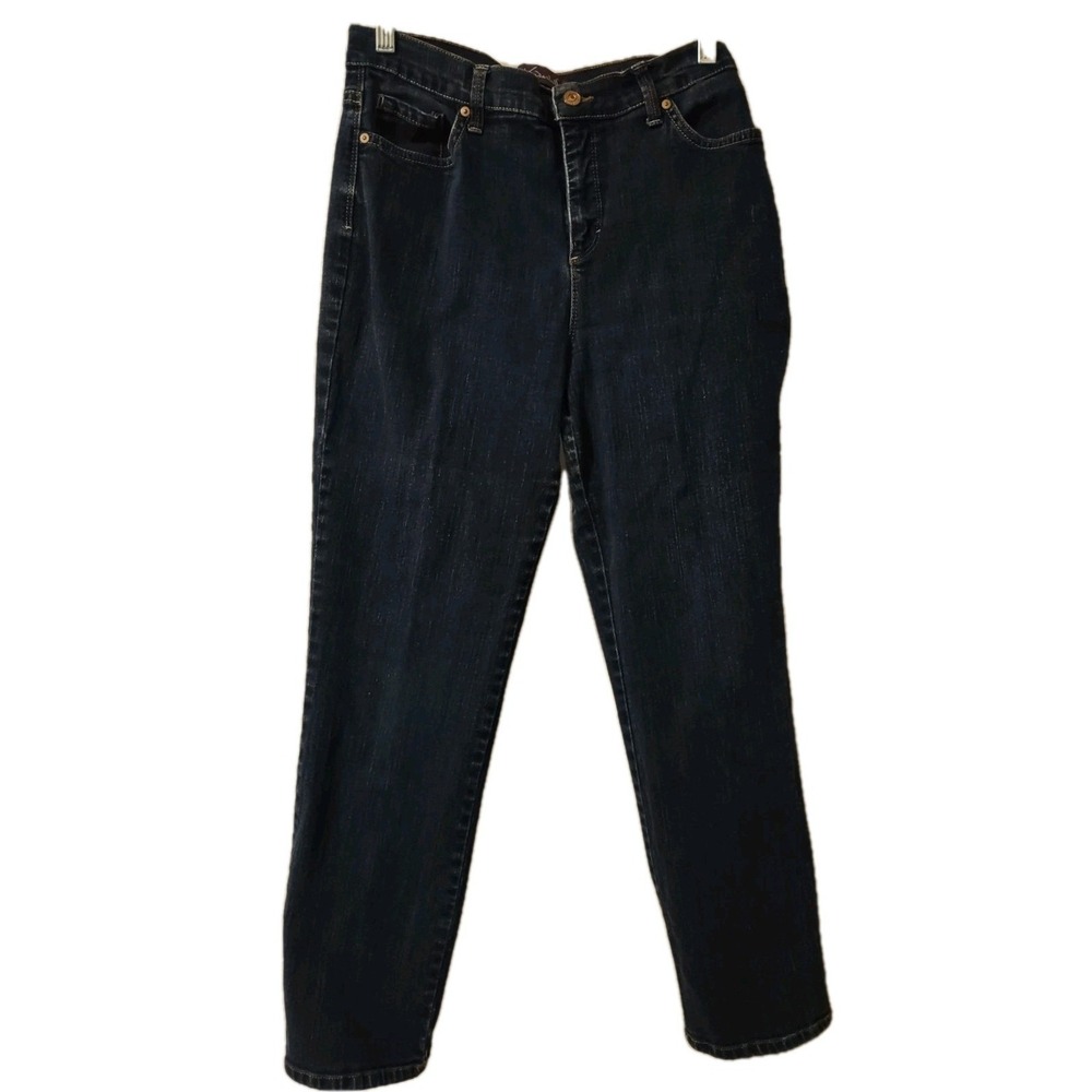 Gloria Vanderbilt Jeans Missy Size 8 Short 5 pocket Stretch Dark Denim Straight